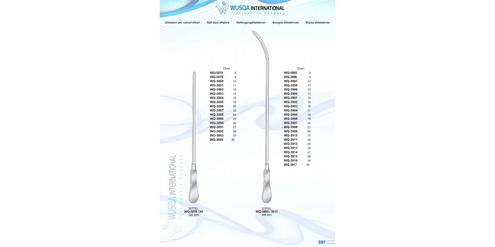 Gall Duct Dilators 